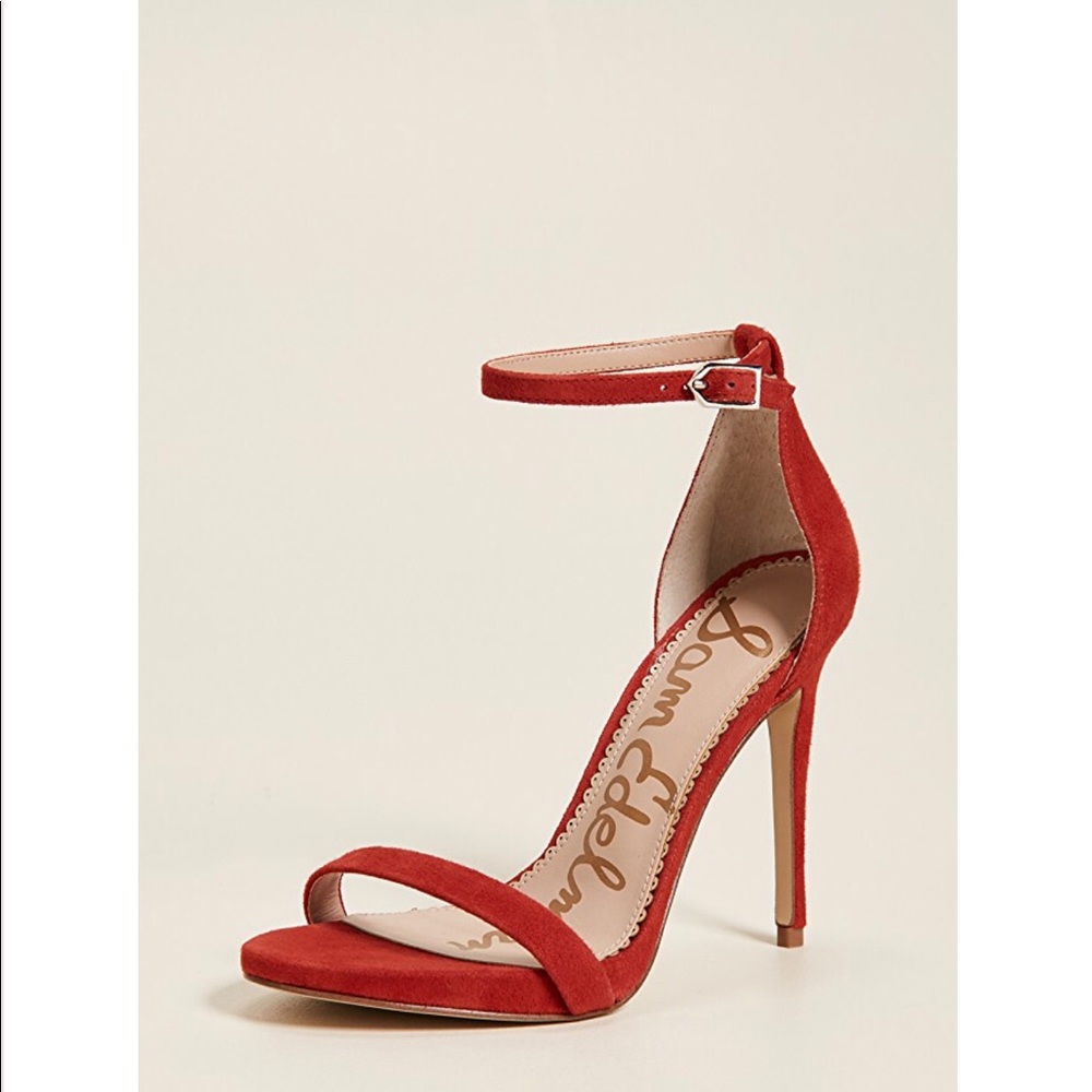 Red Sam Edelman Minimalist Heels